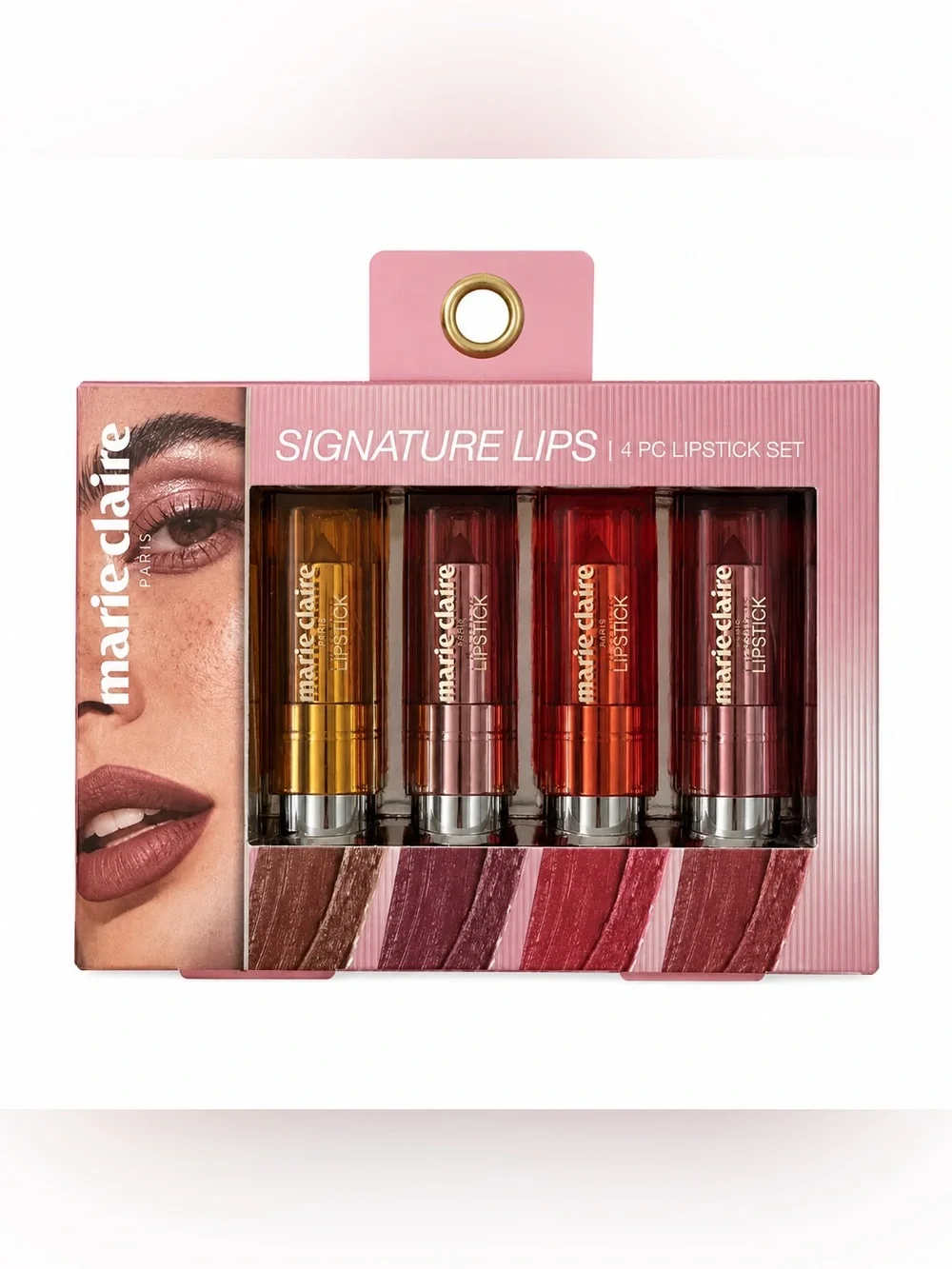 Marie Claire Signature Lips 4 Pc Lipstick Set Matte Creamy Assorted Shades New